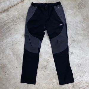 The North Face grey and black paneled pants